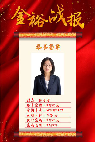 張香香喜報(bào) 張香香喜報(bào)