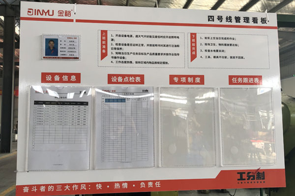 鐵盒包裝廠家責任目視看板 鐵盒包裝廠家責任目視看板