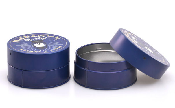 圓形化妝品鐵盒包裝 圓形化妝品鐵盒包裝