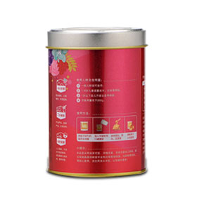 高檔圓形蜂蜜鐵盒-帶透明天窗馬口鐵罐包裝