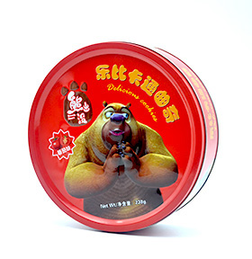 圓形餅干馬口鐵盒廠家圓形餅干鐵盒包裝 餅干馬口鐵盒廠家