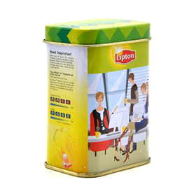 立頓小號茶葉鐵罐定制