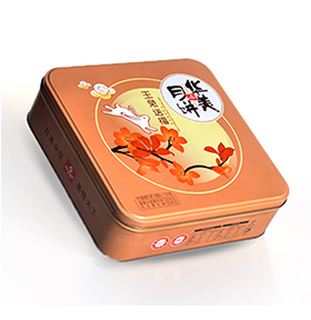 月餅鐵盒定制,正方形鐵盒包裝
