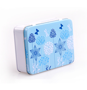 長方形翻蓋化妝品鐵盒