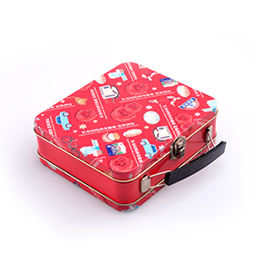 長(zhǎng)方形手提型禮品鐵盒包裝