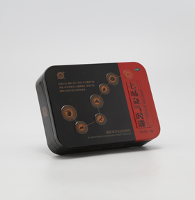 安徽鐵盒工廠定做七味益氣膠囊鐵盒包裝